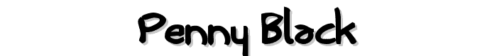 Penny Black font